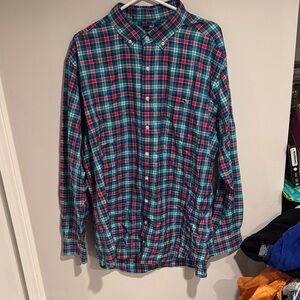 Men's Plaid Button-Down Shirt